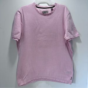 Ted Baker London T Shirt Women’s Size‎ 4 Pink White Stripe Short Sleeve Cotton